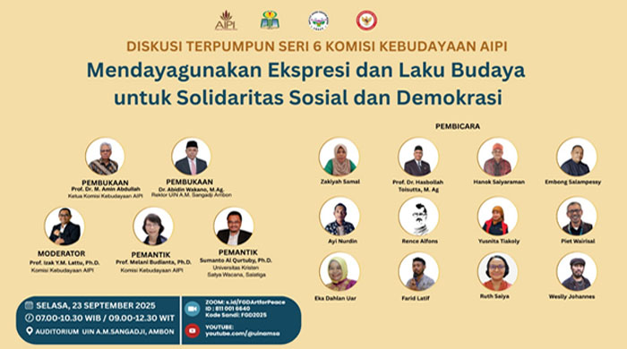Diskusi Terpumpun Seri ke-6: Rembuk Akademisi dan Praktisi Orasi Kebudayaan & Pagelaran Seni “Mendayagunakan Ekspresi dan Laku Budaya untuk Solidaritas Sosial dan Demokrasi“