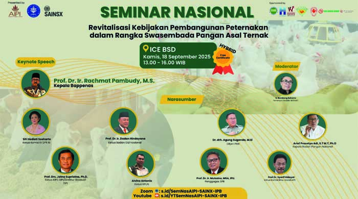 Seminar Nasional “Revitalisasi Kebijakan Pembangunan Peternakan dalam Rangka Swasembada Pangan Asal Ternak”
