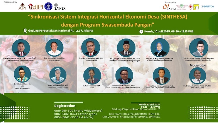 Seminar Nasional “Sinkronisasi Sistem Integrasi Horizontal Ekonomi Desa (SINTHESA) dengan Program Swasembada Pangan”