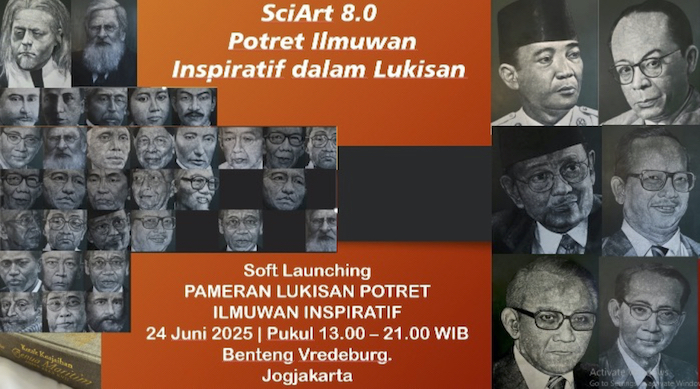 Soft Launching Pameran “Potret Ilmuwan Inspiratif dalam Lukisan” Mengenang Jejak Ilmuwan, Merayakan Kemerdekaan RI ke 80 dan Hari Jadi AIPI ke 35 melalui Seni
