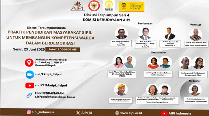 Diskusi Terpumpun Seri 4: Rembuk Akademisi dan Praktisi “Praktik Pendidikan Masyarakat Sipil untuk Membangun Kompetensi Warga dalam Berdemokrasi“